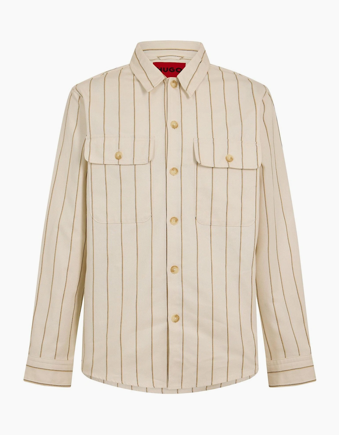 Collared Neck Long Sleeve Shirt with Chest Pocket, 4 of 3