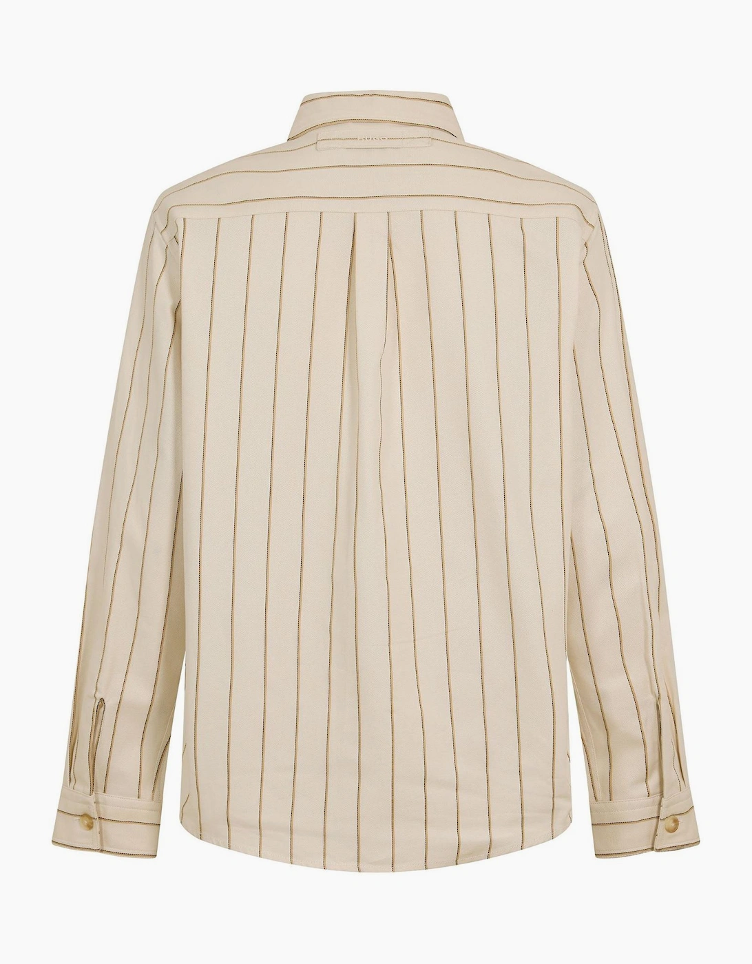 Collared Neck Long Sleeve Shirt with Chest Pocket