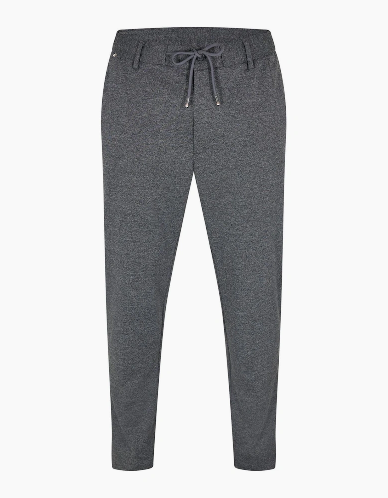 Solid Patterned Straight Trousers