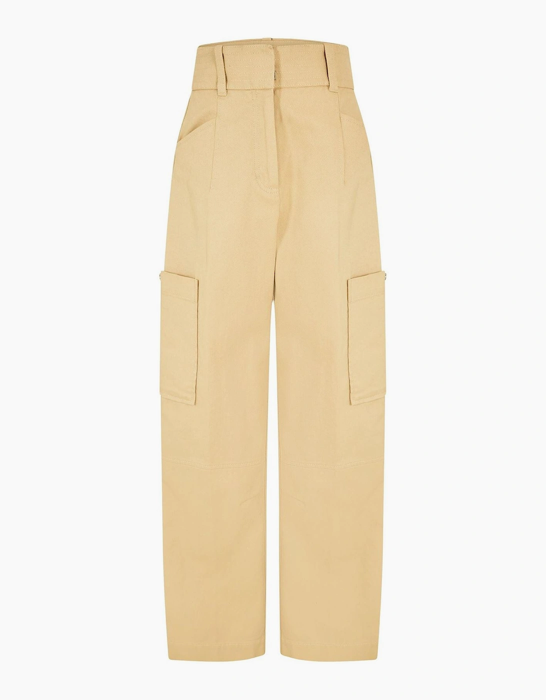 Solid Patterned High Rise Combat Pants