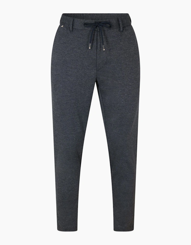 Solid Patterned Straight Trousers