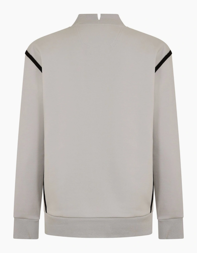 Mock Neck High Collar Long Sleeve Polo Shirt