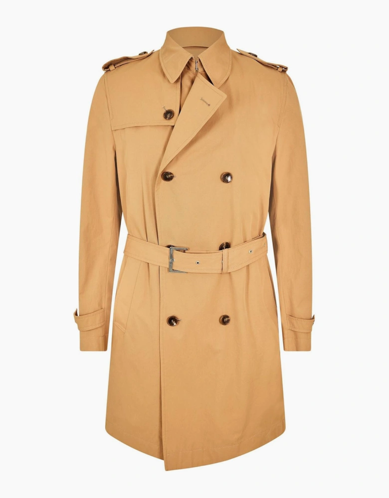 Hyde Solid Patterned Flap Pocket Over Coat