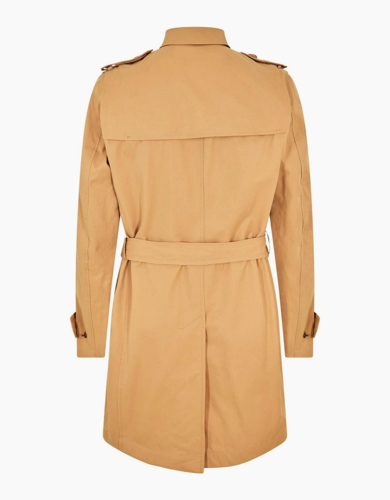 Hyde Solid Patterned Flap Pocket Over Coat