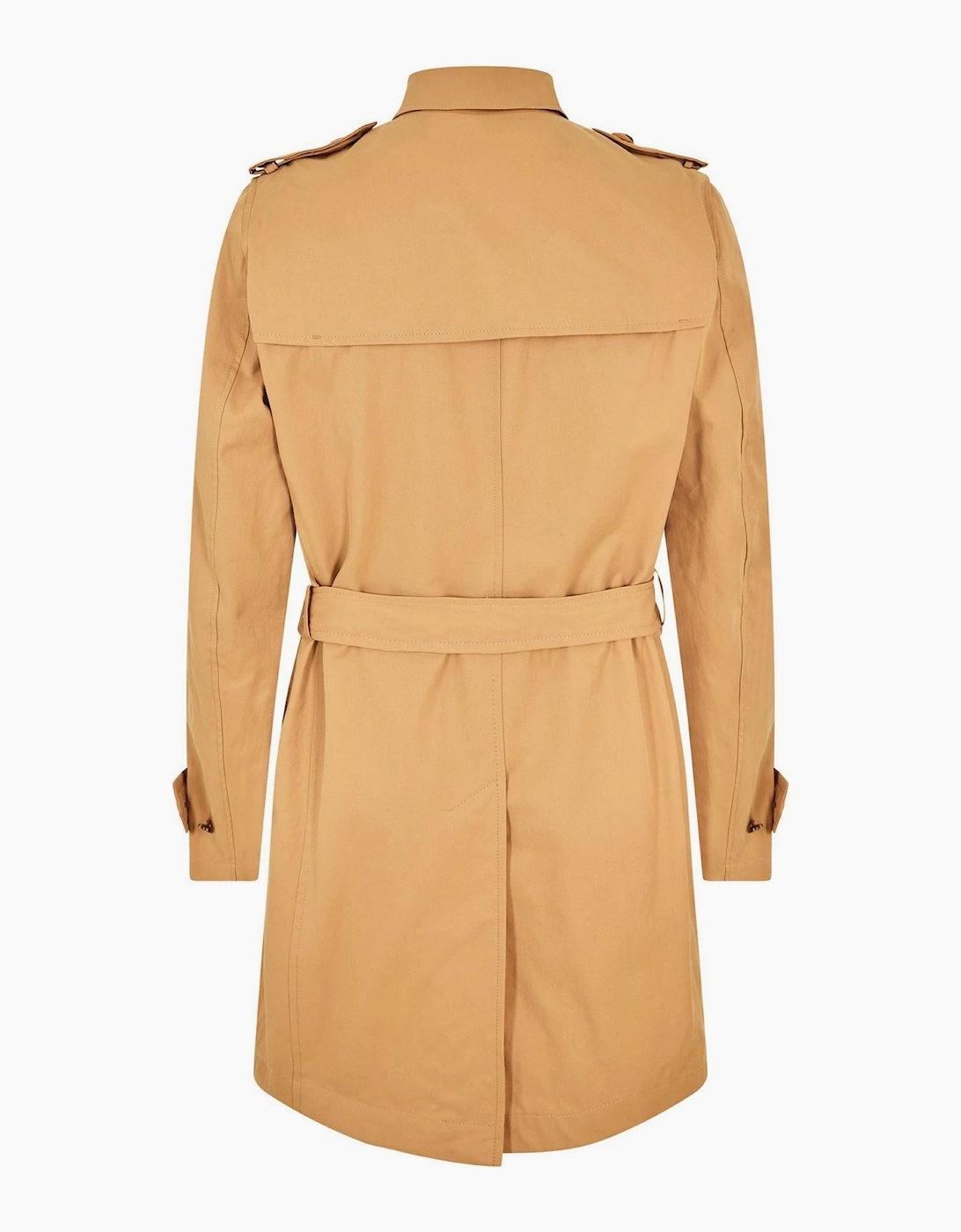 Hyde Solid Patterned Flap Pocket Over Coat