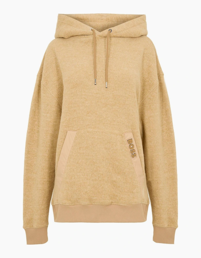 Hooded Neck Drop Shoulder Sweatshirt