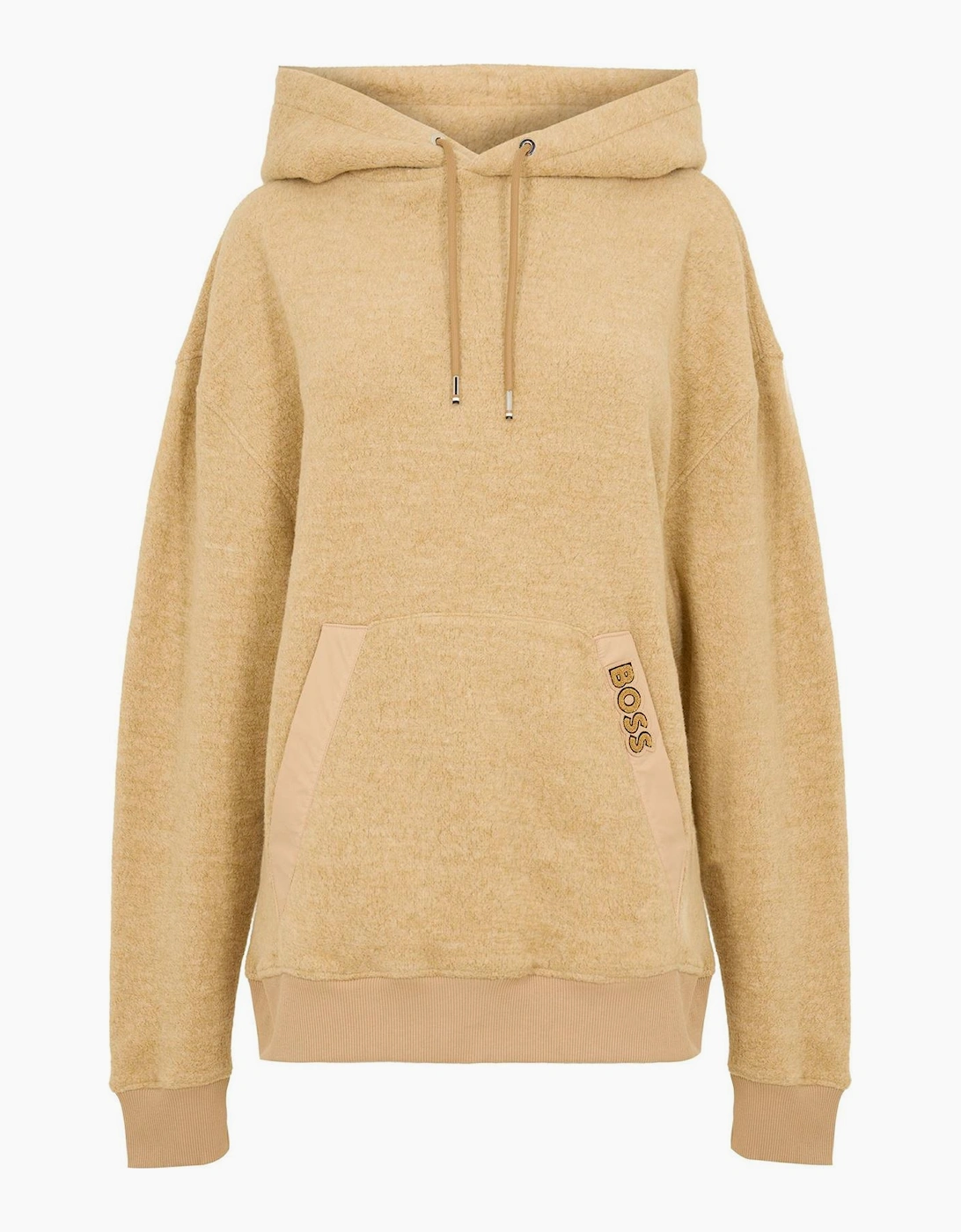 Hooded Neck Drop Shoulder Sweatshirt