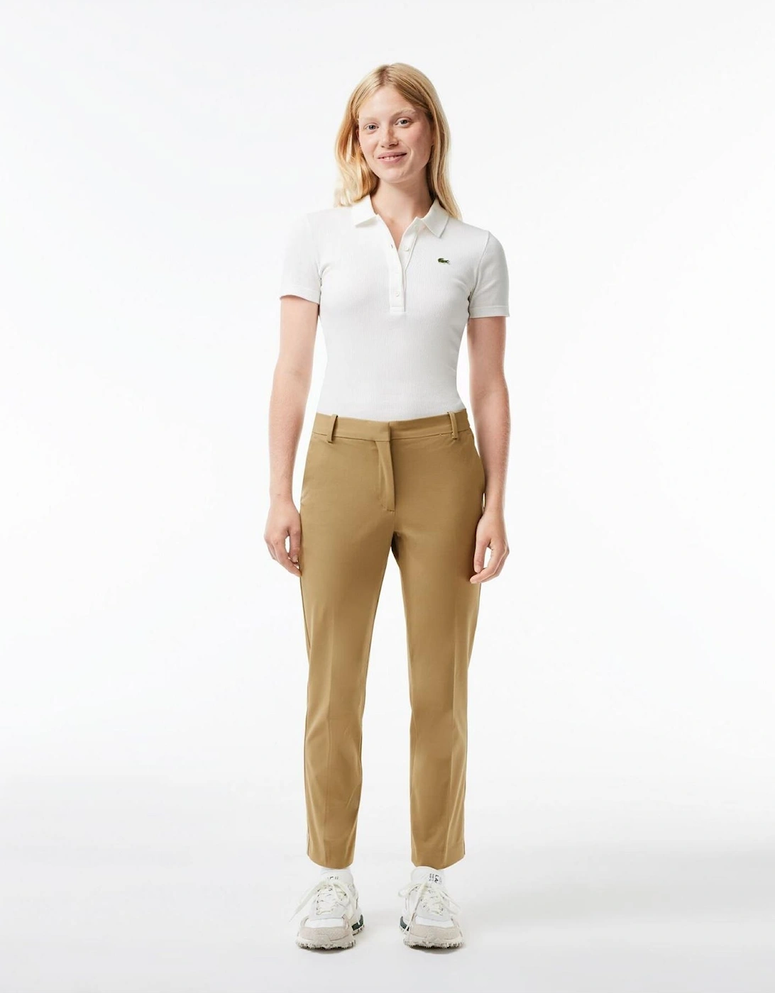 Solid Patterned Straight Chinos