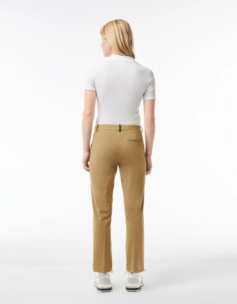 Solid Patterned Straight Chinos
