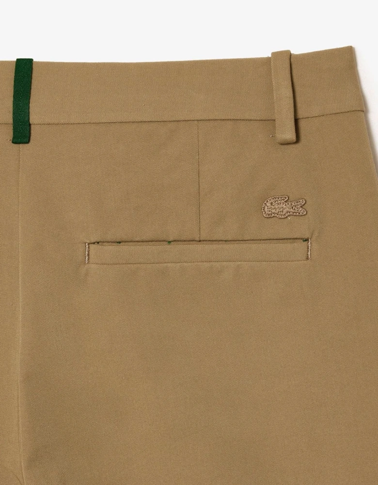 Solid Patterned Straight Chinos