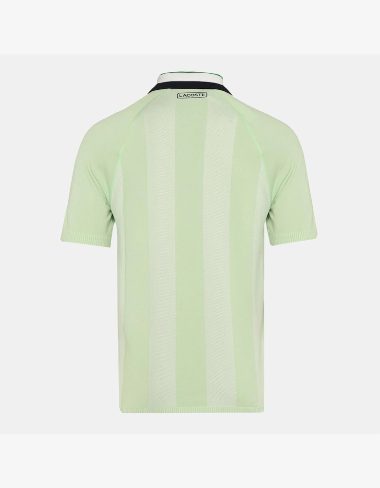 Crocodile Logo Collared Raglan Sleeve Polo Shirt