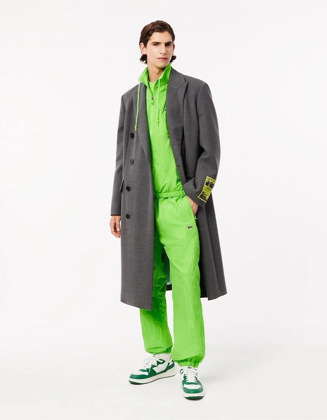 Solid Patterned Straight Track Pants with Ankle Zips