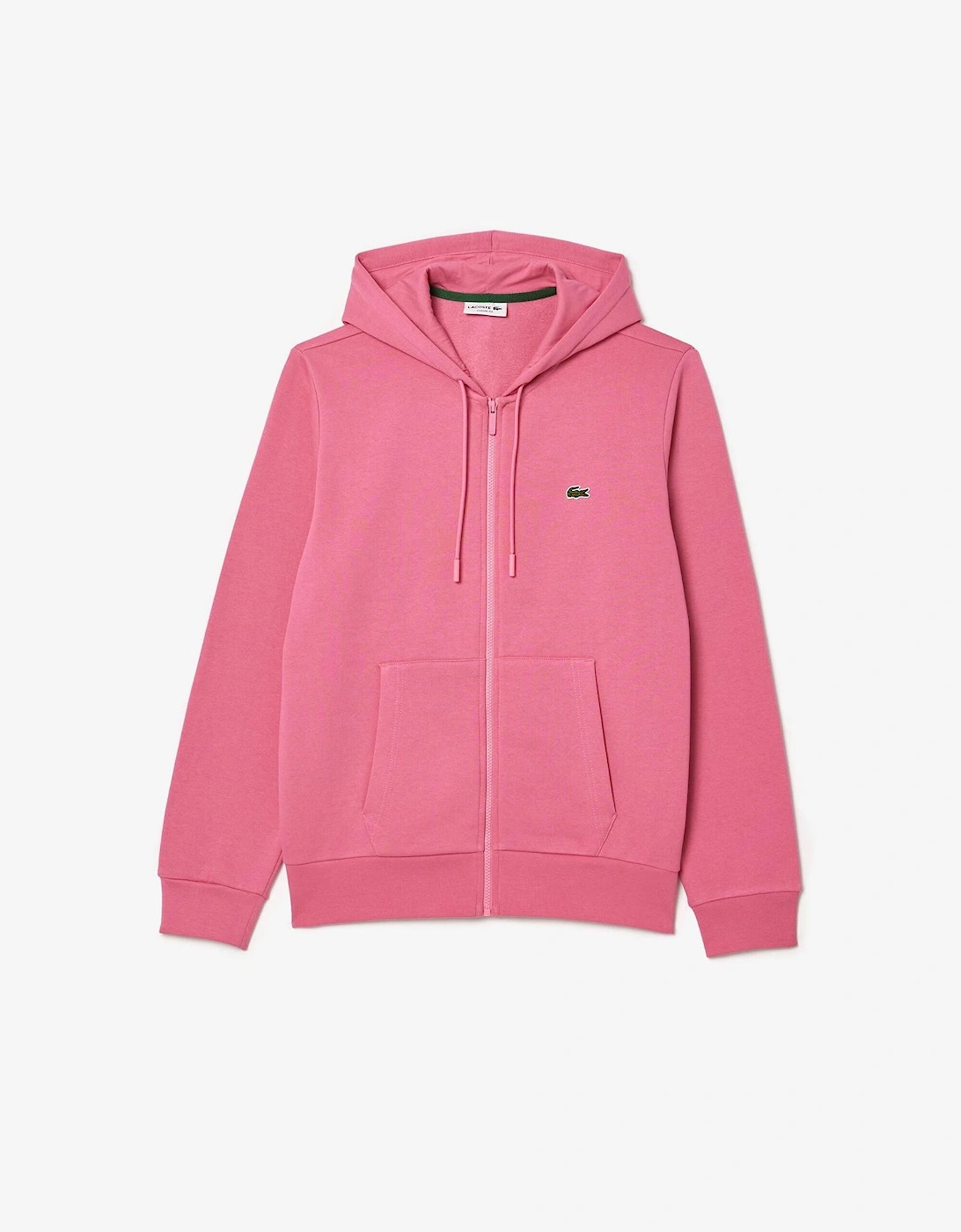 Lacoste Men's Reseda Pink Zipped Hoodi  Xs