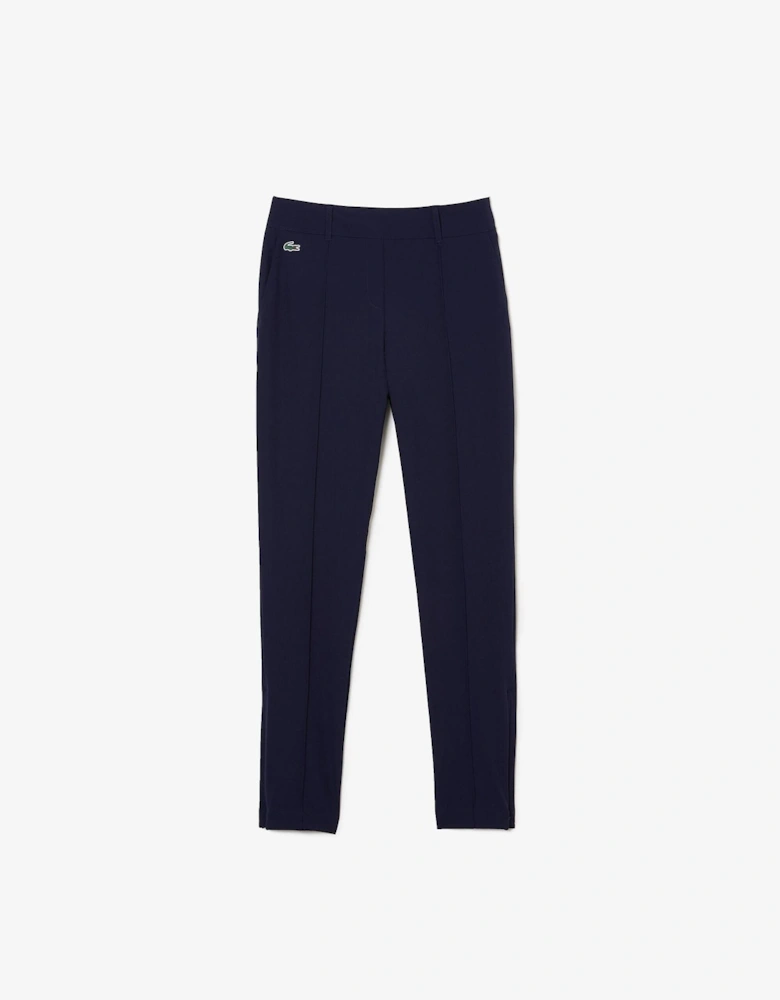 Solid Patterned High Rise Straight Chinos