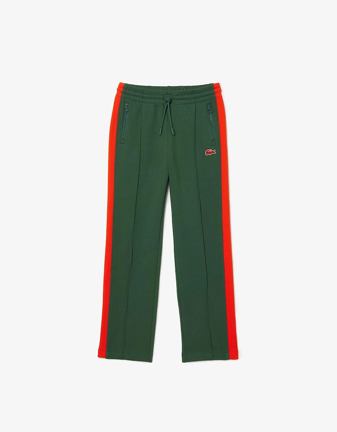 Vertical Stripe Track Pants with Zipped Pockets