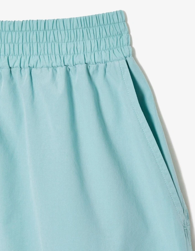 Solid Patterned Bermuda Shorts with Elasticated Waistband