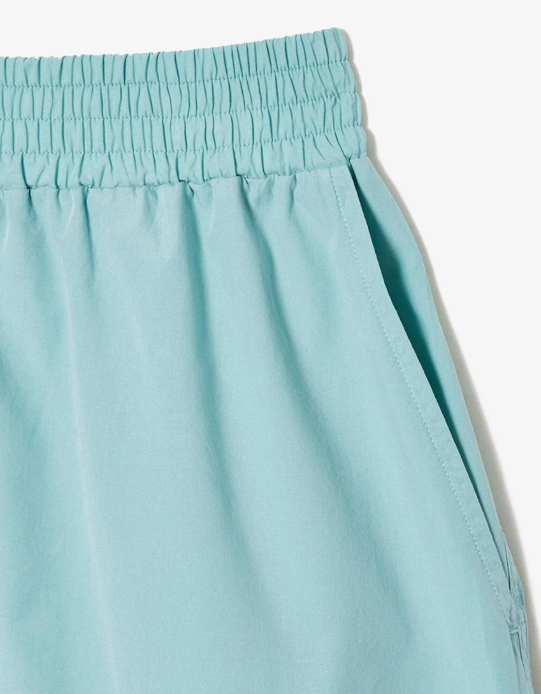 Solid Patterned Bermuda Shorts with Elasticated Waistband