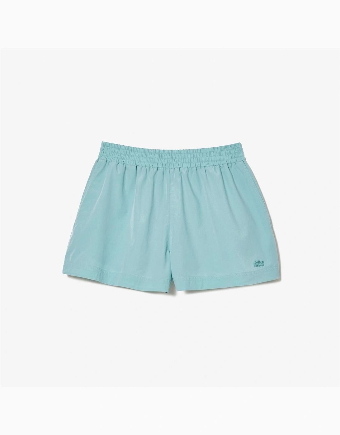 Solid Patterned Bermuda Shorts with Elasticated Waistband, 5 of 4