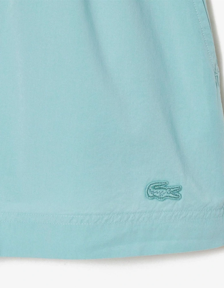 Solid Patterned Bermuda Shorts with Elasticated Waistband