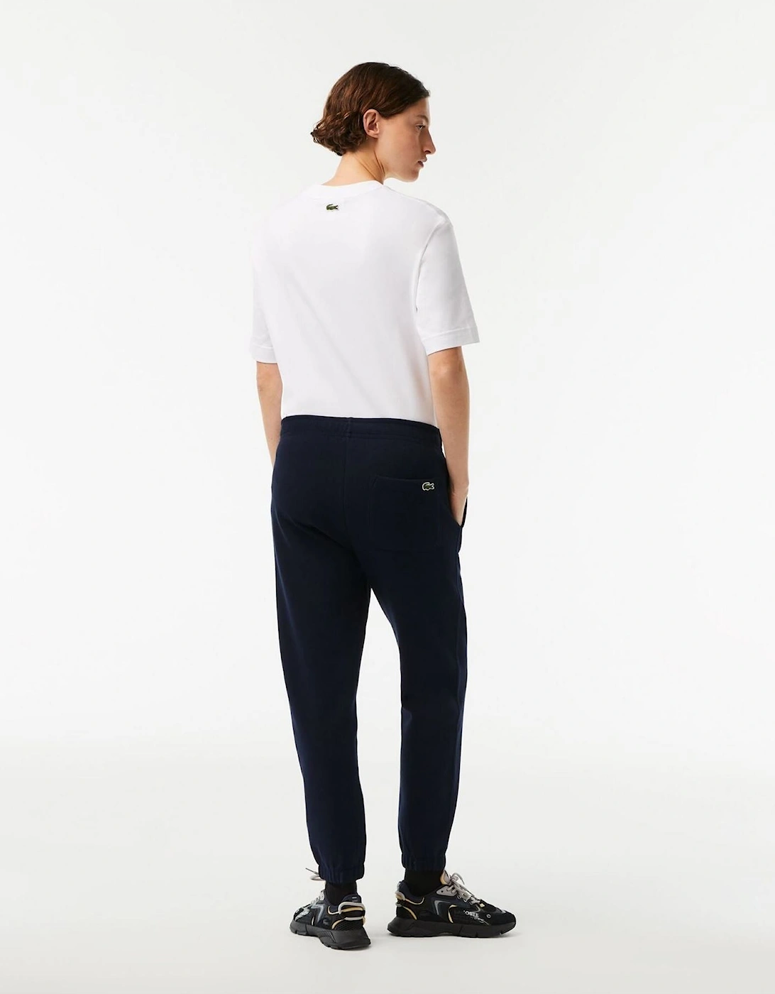 Solid Patterned Elasticated Cuff Slim Joggers