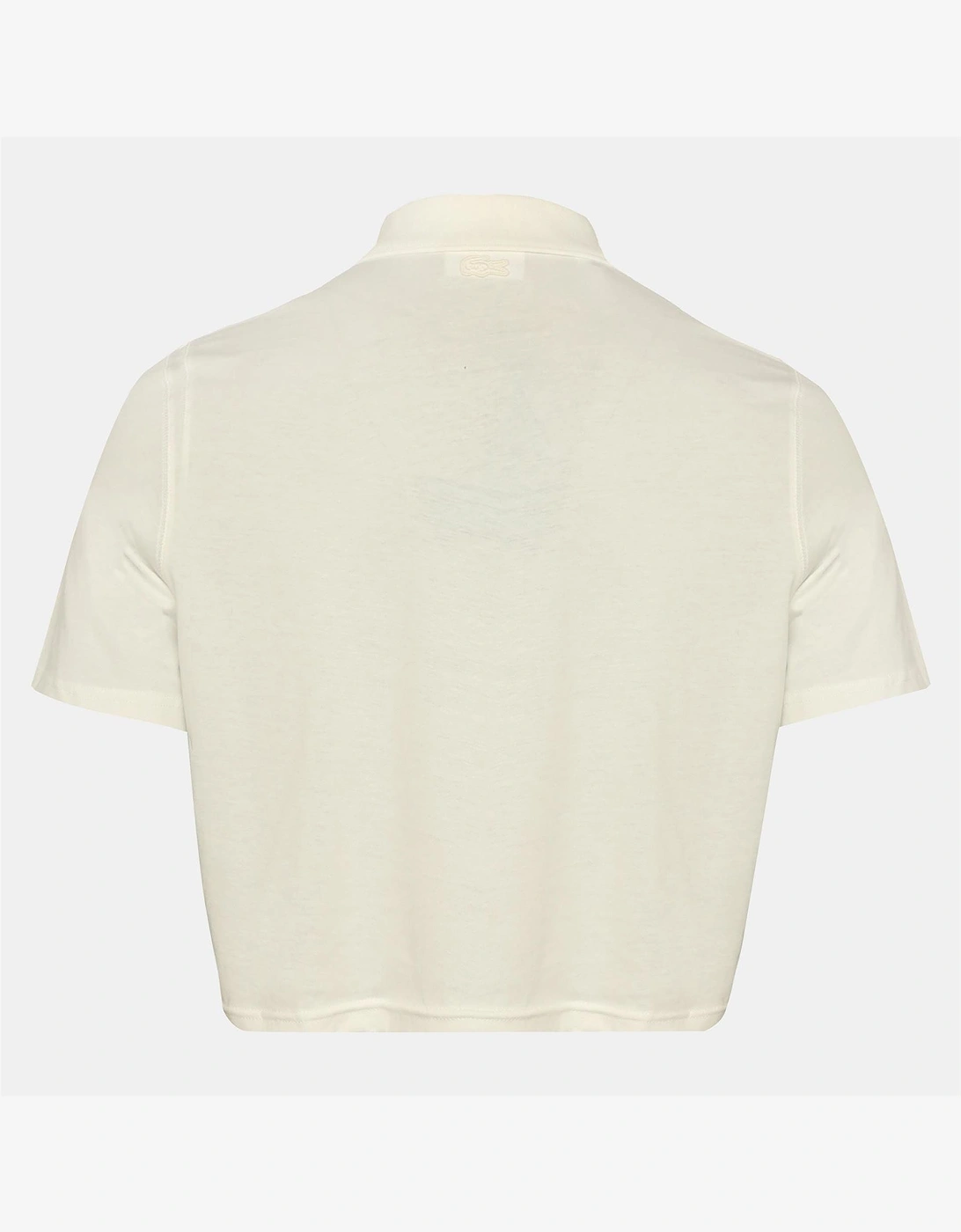 Lettering Collared Neck Polo Shirt