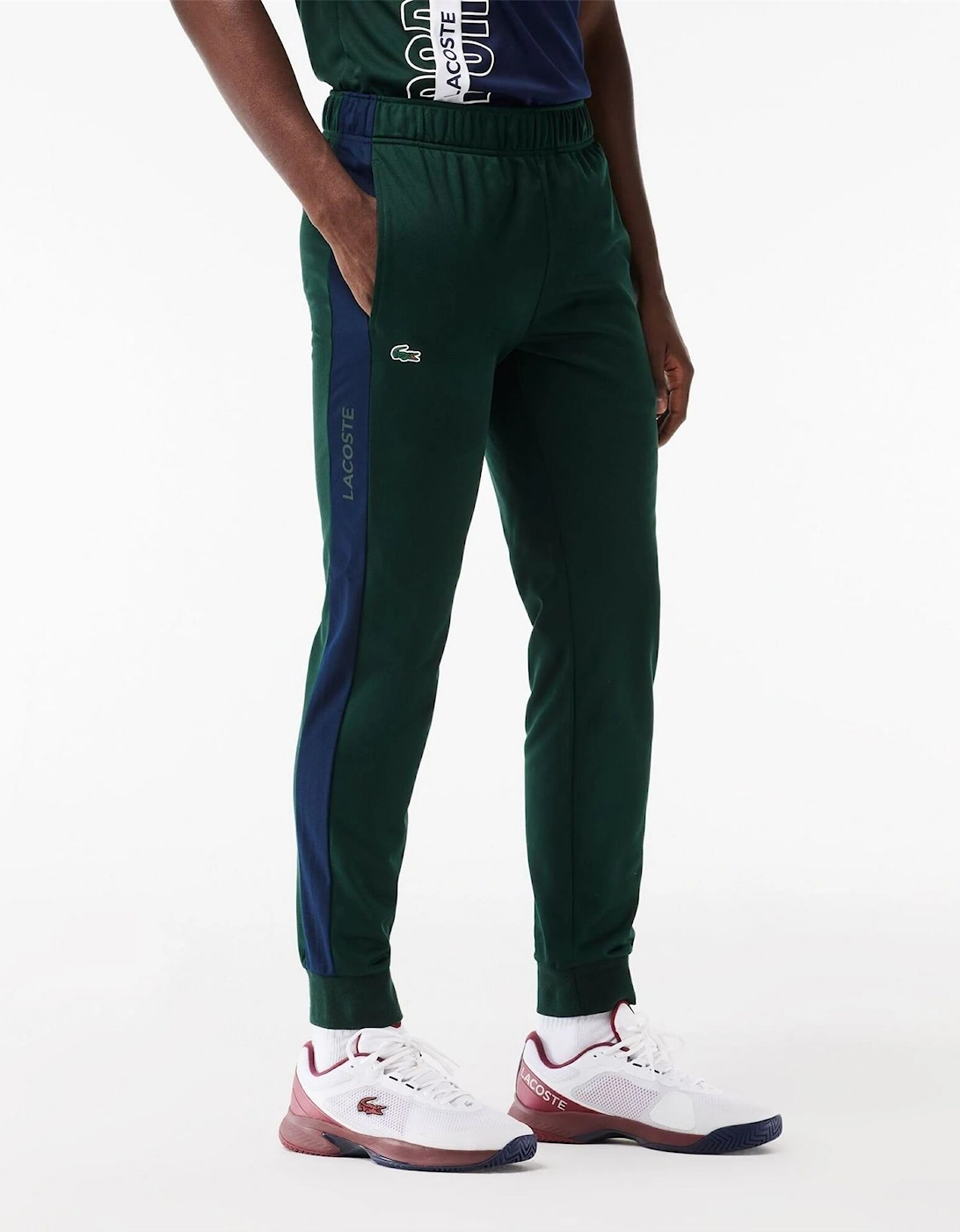 Elasticated Cuff Solid Patterned Slim Joggers