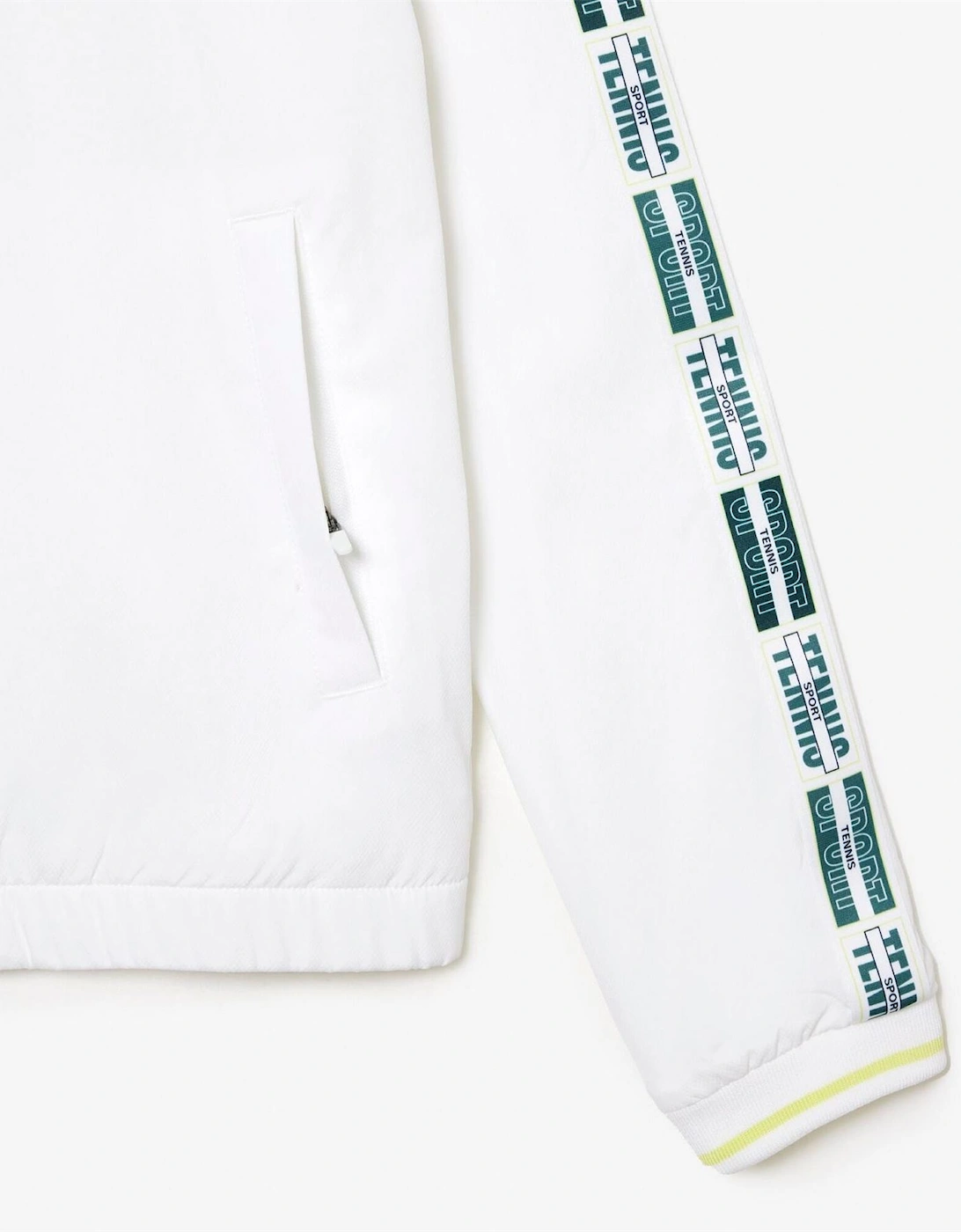 Crocodile Logo Bomber Collar Athletic Top