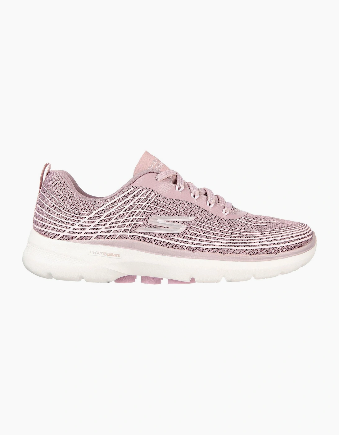 Womens Mesh Lace Up W Haptic Prin Slip On Trainers