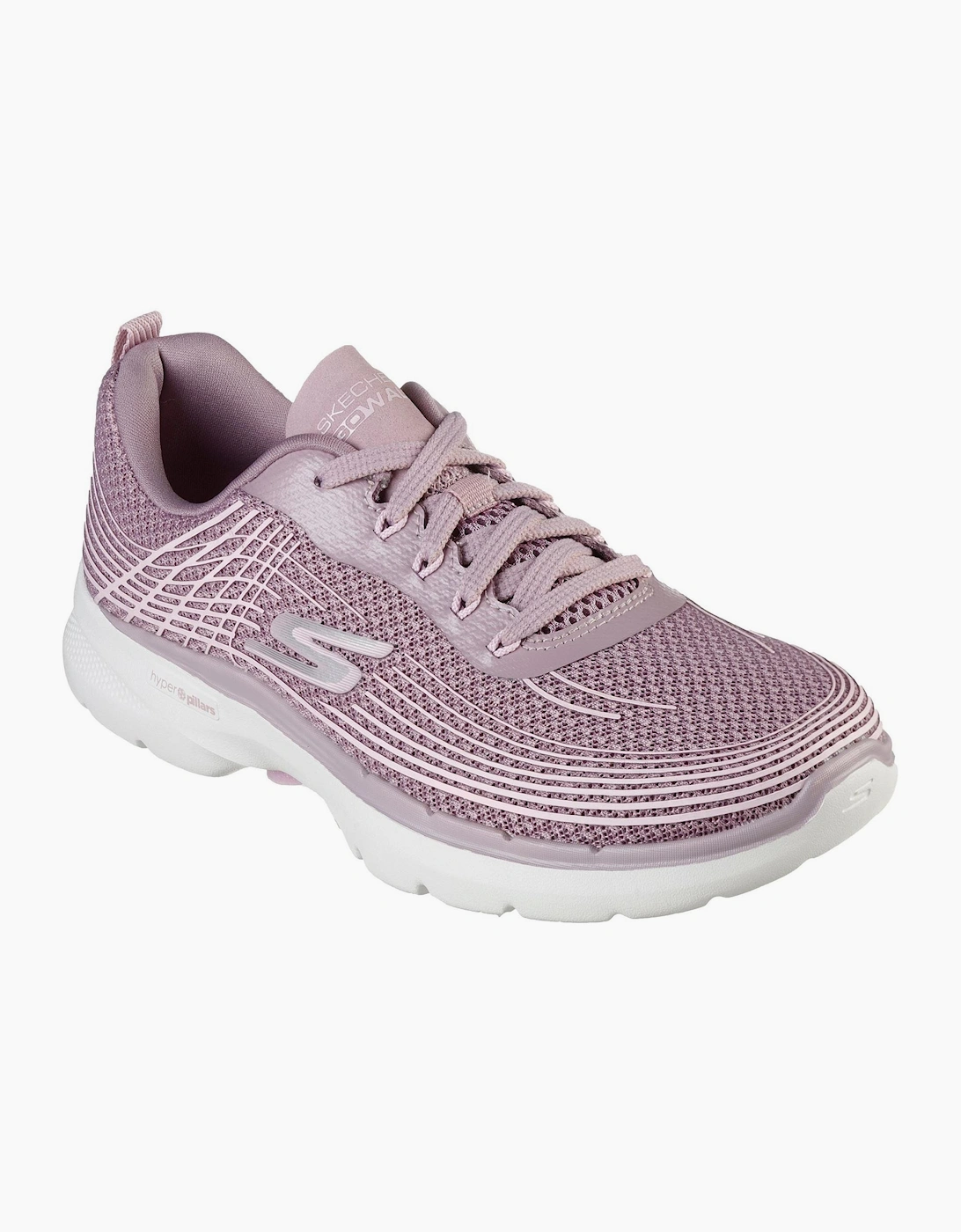 Womens Mesh Lace Up W Haptic Prin Slip On Trainers