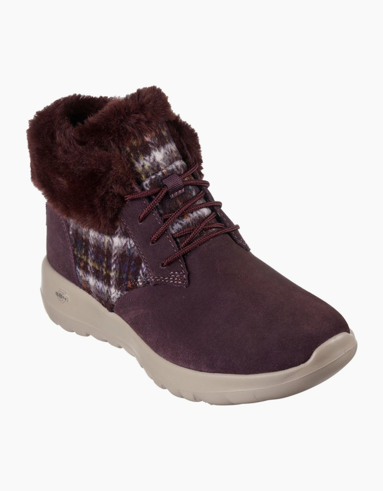 Go Joy Slip On Trainers - The Go Joy Plaid Lace-Up Trainers