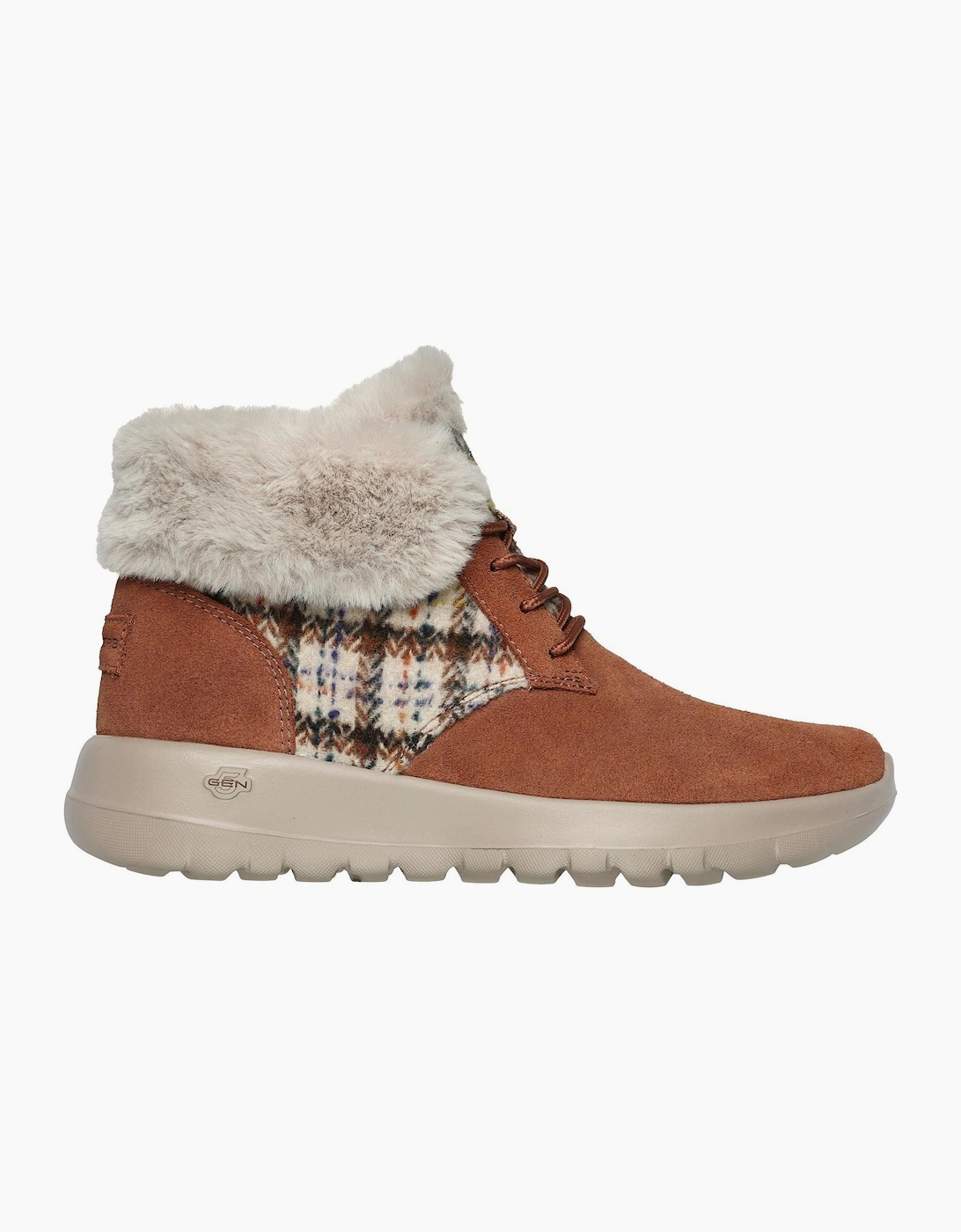 The Go Joy Plaid Lace-Up Trainers