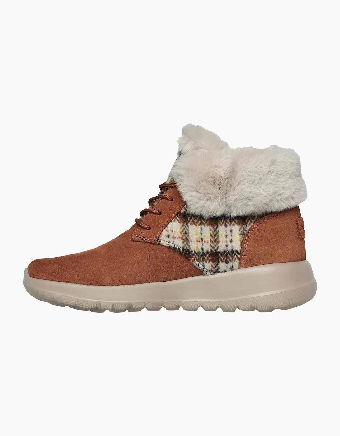The Go Joy Plaid Lace-Up Trainers