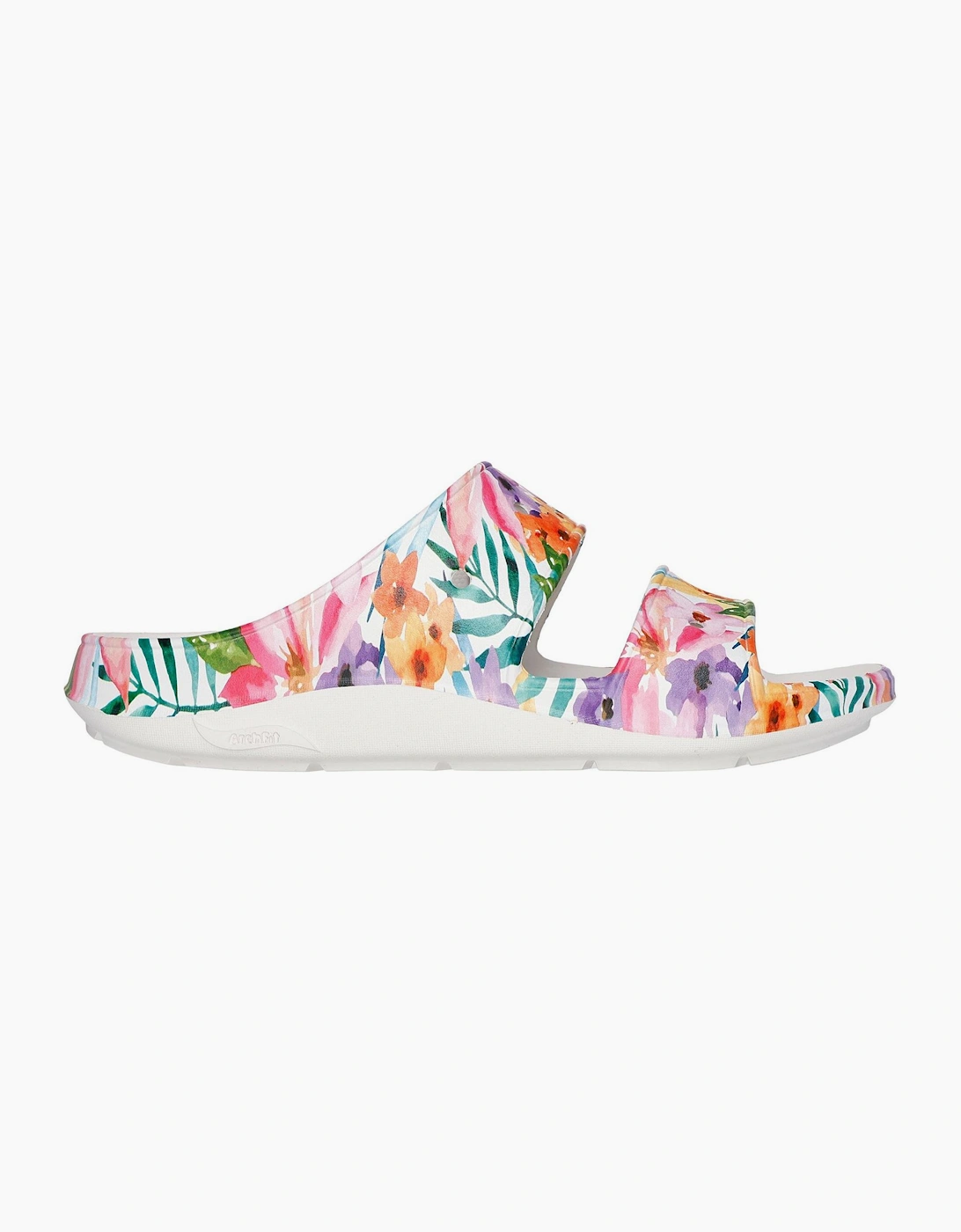 Archfitwave Floral Open Toe Slide Sandals