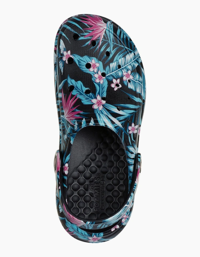 Archfitwave Floral Open Toe Slide Sandals