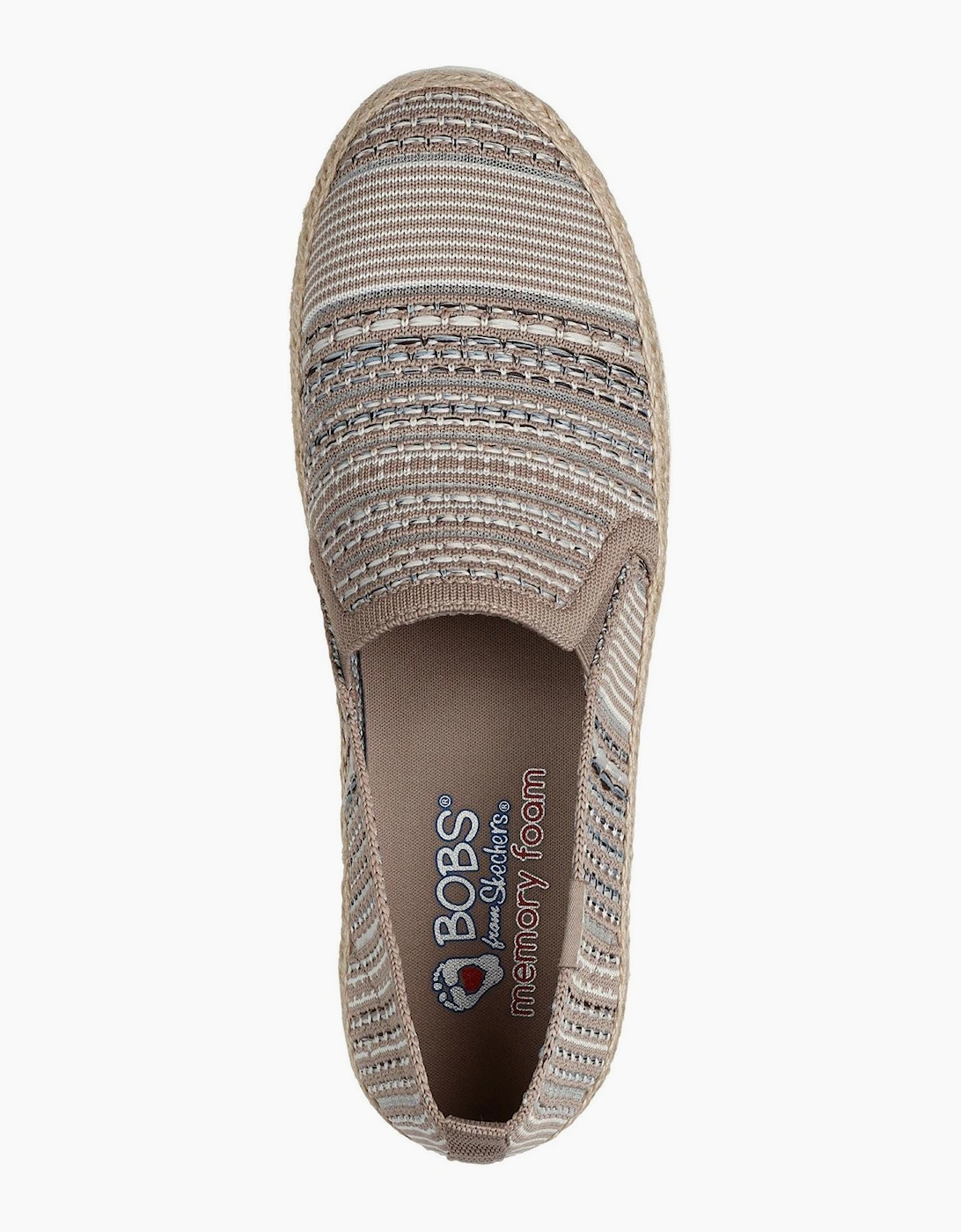 Womens Woven Twin Gore Slip On Espadrilles