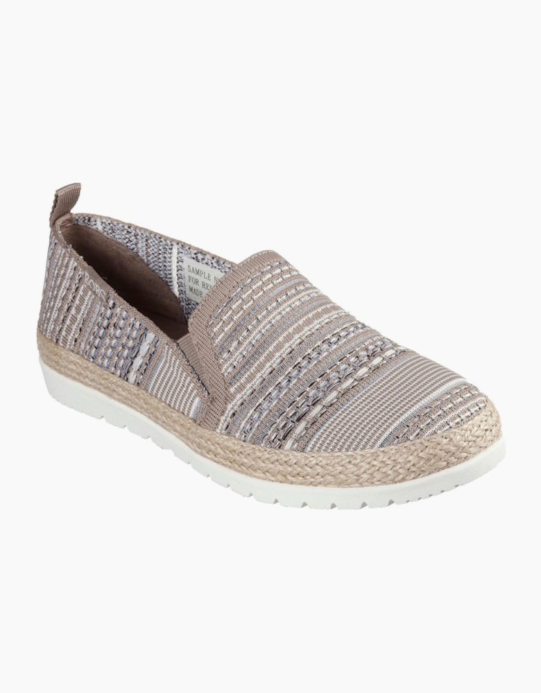 Womens Woven Twin Gore Slip On Espadrilles