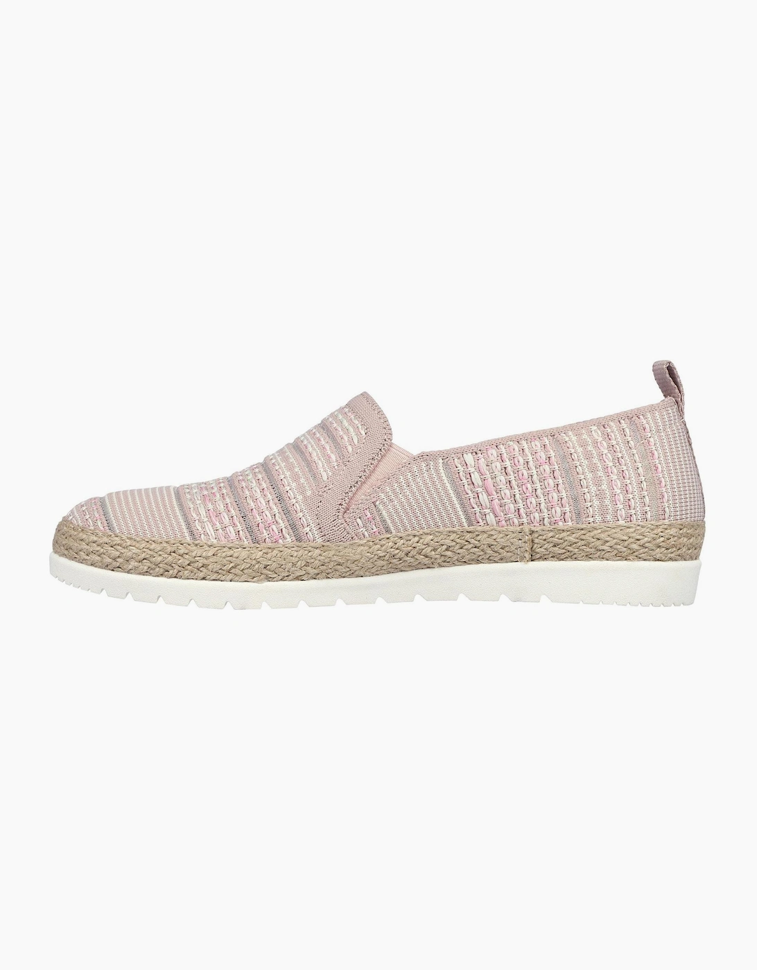 Womens Woven Twin Gore Slip On Espadrilles