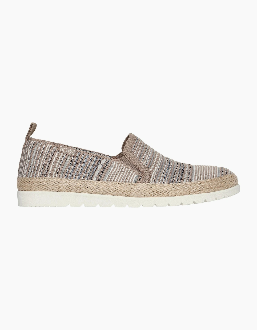 Womens Woven Twin Gore Slip On Espadrilles