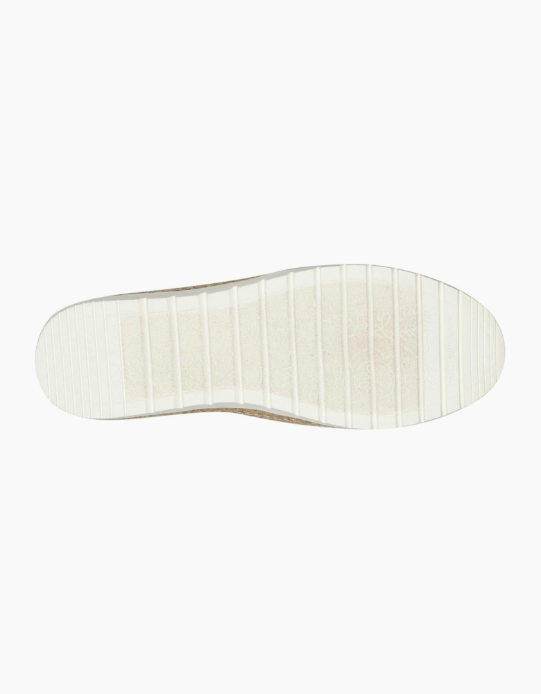 Womens Woven Twin Gore Slip On Espadrilles