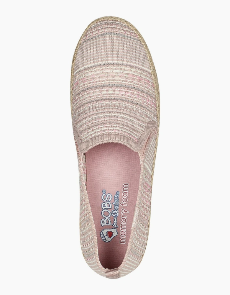 Womens Woven Twin Gore Slip On Espadrilles