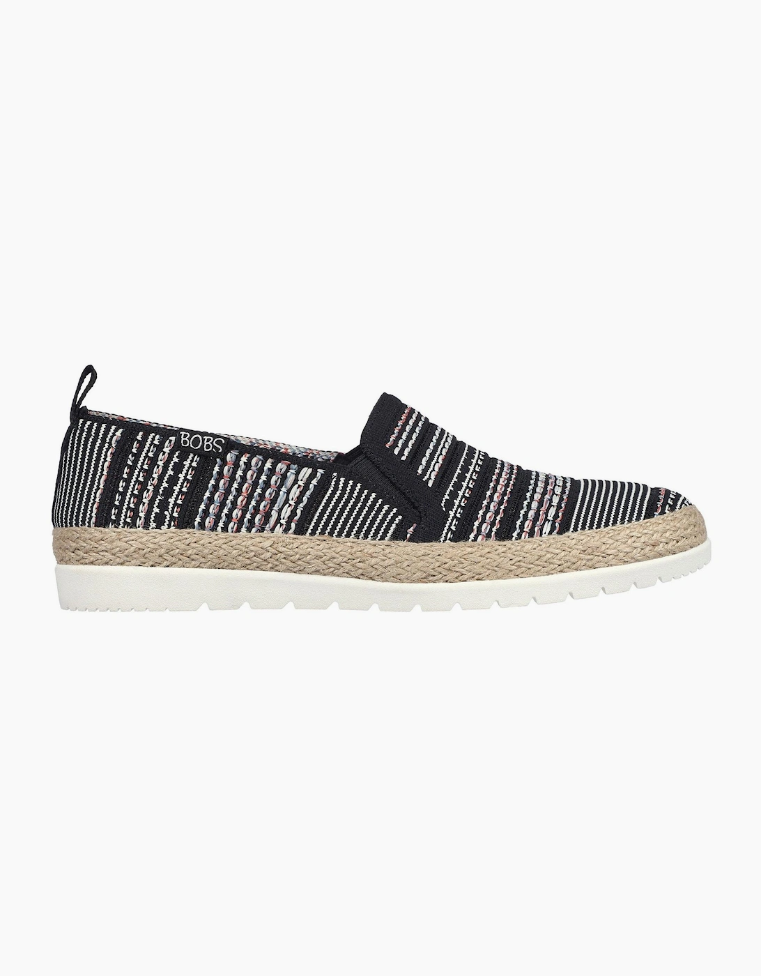 Womens Woven Twin Gore Slip On Espadrilles