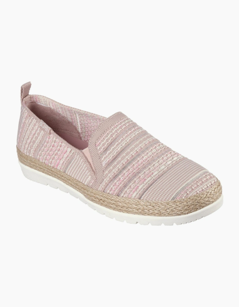 Womens Woven Twin Gore Slip On Espadrilles