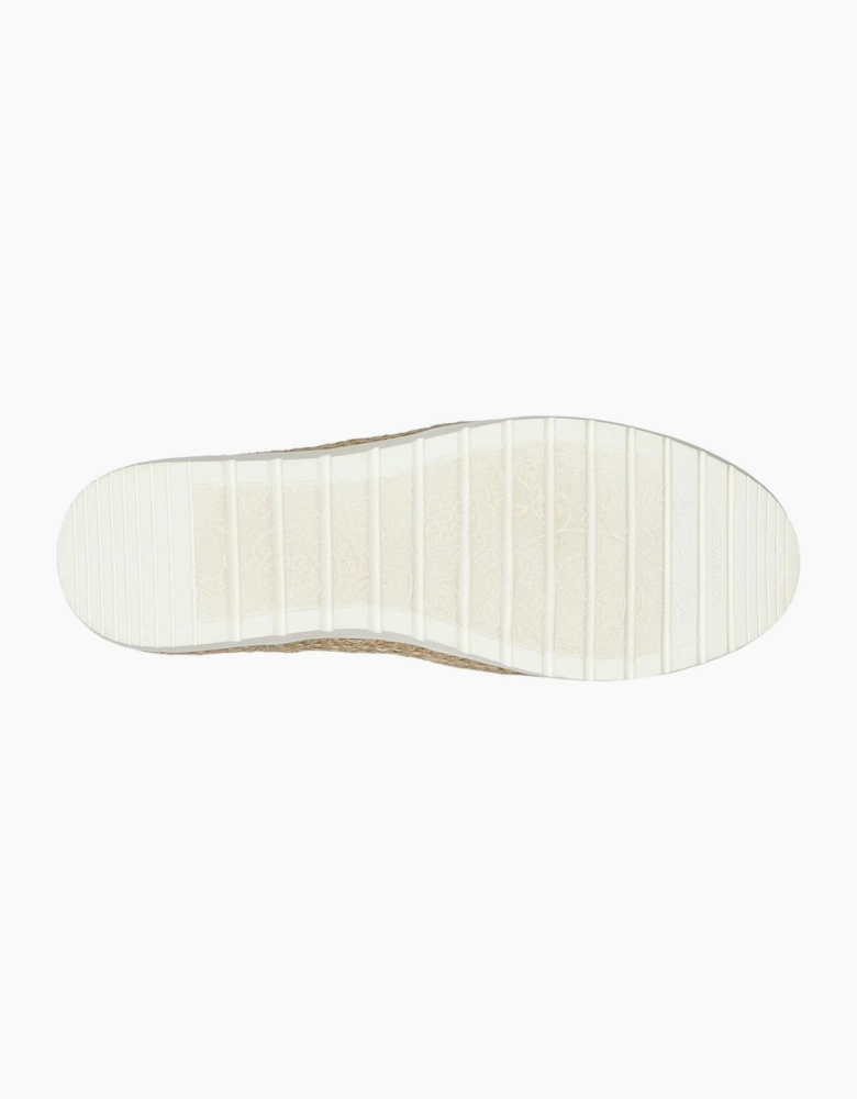 Womens Woven Twin Gore Slip On Espadrilles