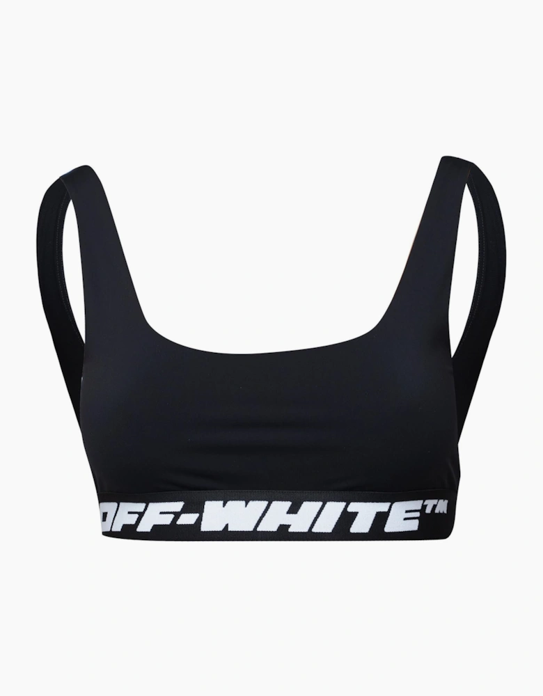 Off Logo Band Bra
