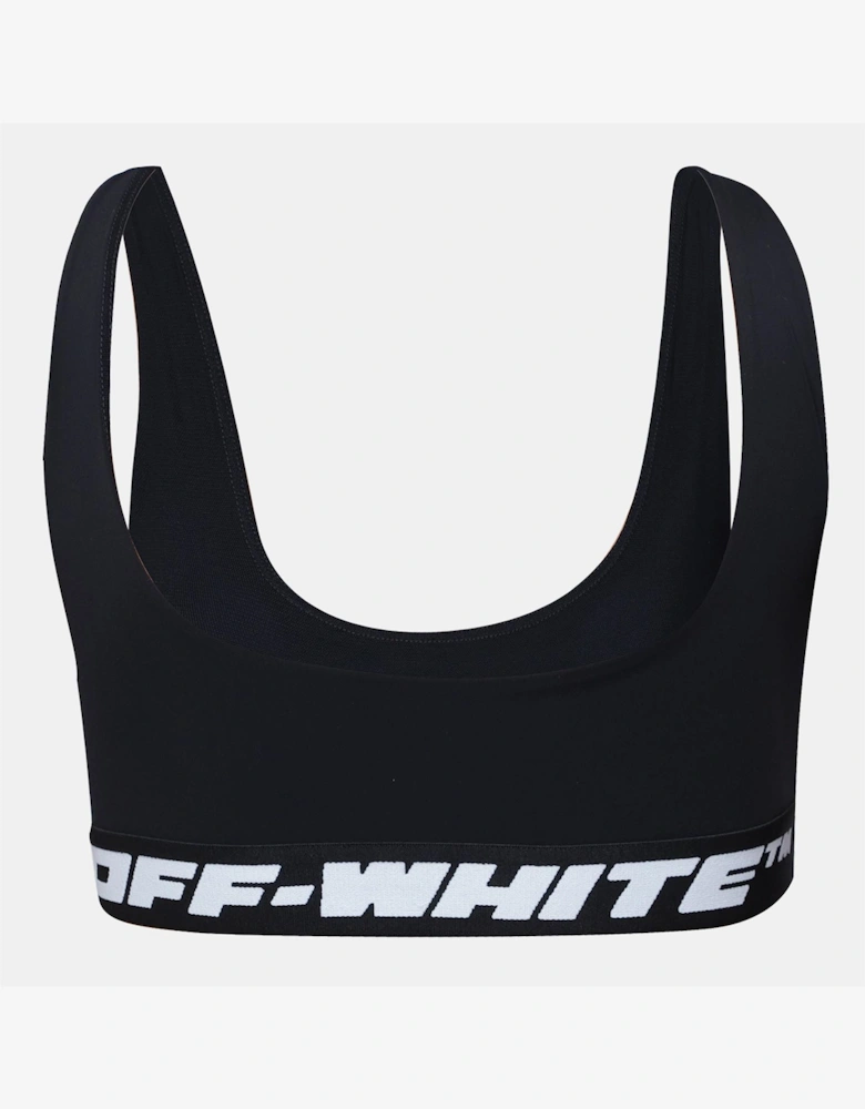 Off Logo Band Bra