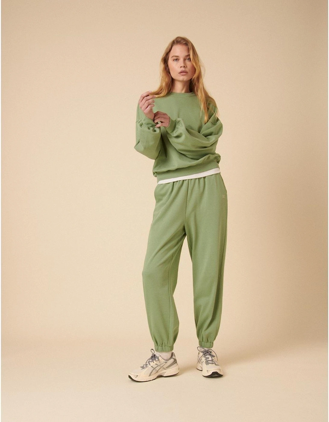 Nobody's Child Women's Green Drop Shldr Sweat  Size 8 Xs
