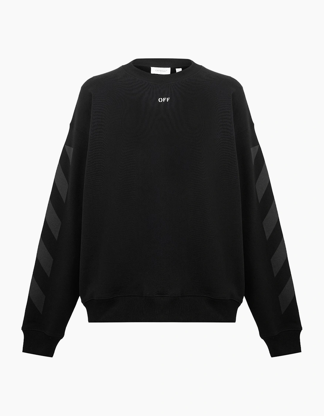 Off-White OFF-WHITE Men's Off Cornly Diag Crew - Black/Multi
