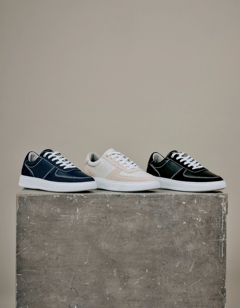 Helier Navy/White