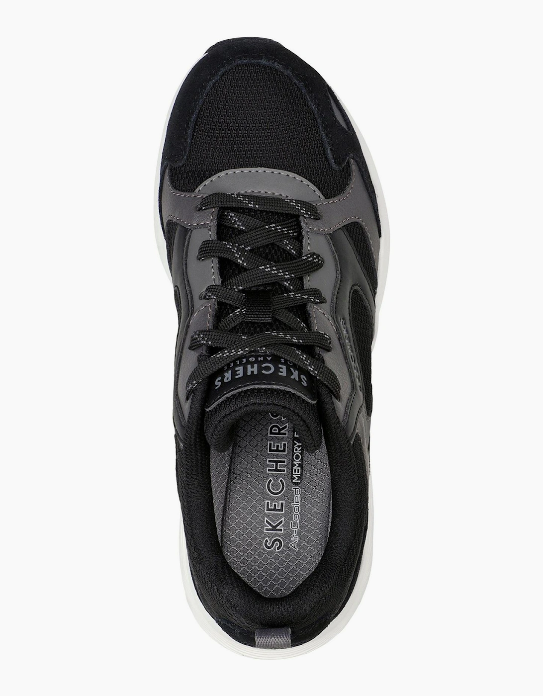 W Duraleather  And  Suede Overlay Low Top Trainers Womens