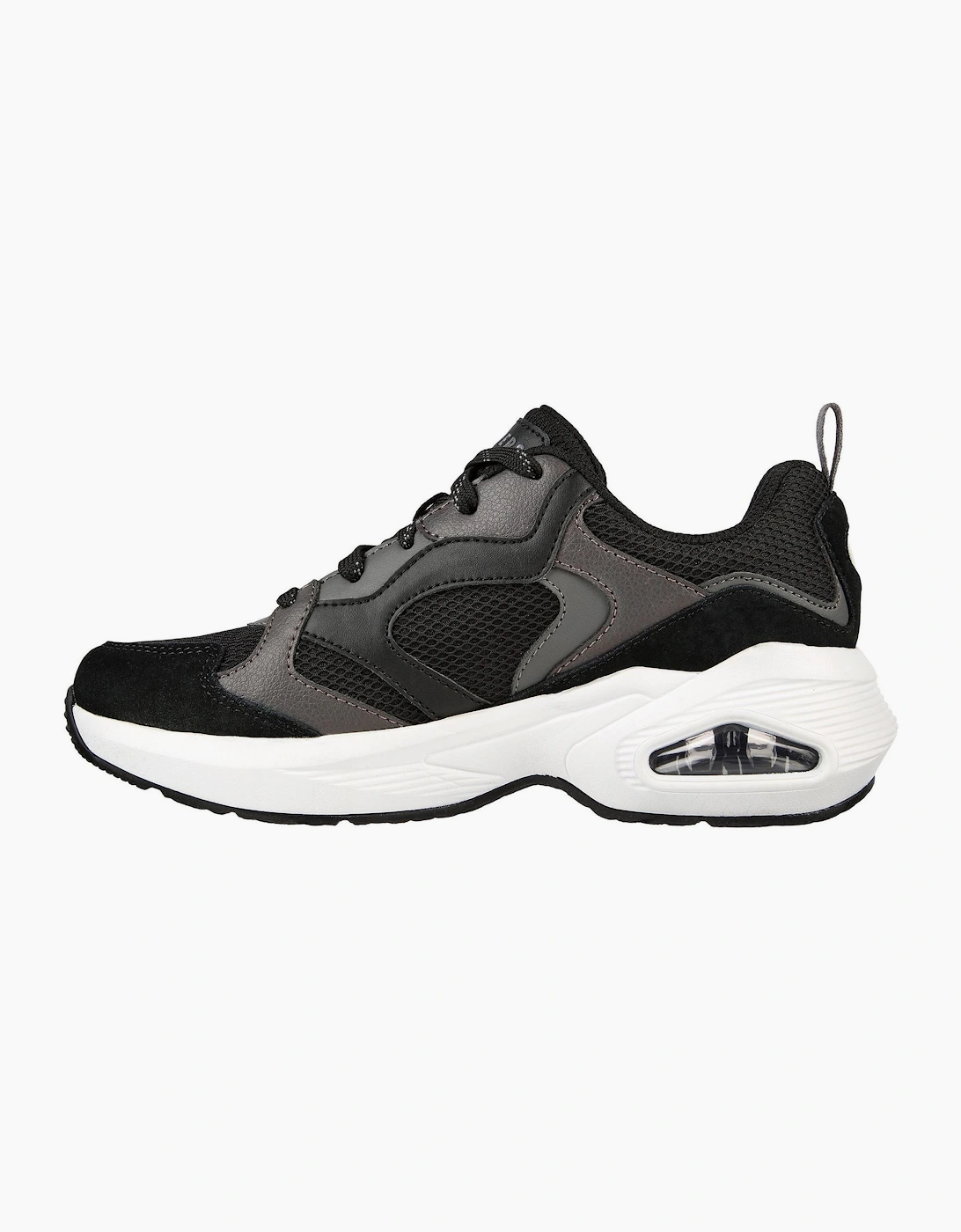 W Duraleather  And  Suede Overlay Low Top Trainers Womens